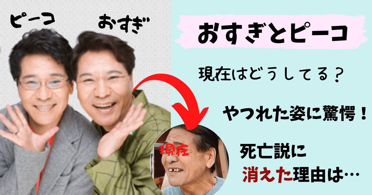 おすぎとピーコ,現在,年齢,死去,消えた,今の姿,画像,認知症