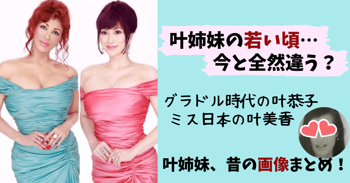 叶姉妹,叶恭子,叶美香,正体,若い頃,昔,写真,画像,平凡パンチ,グラビア,本当に姉妹,何者