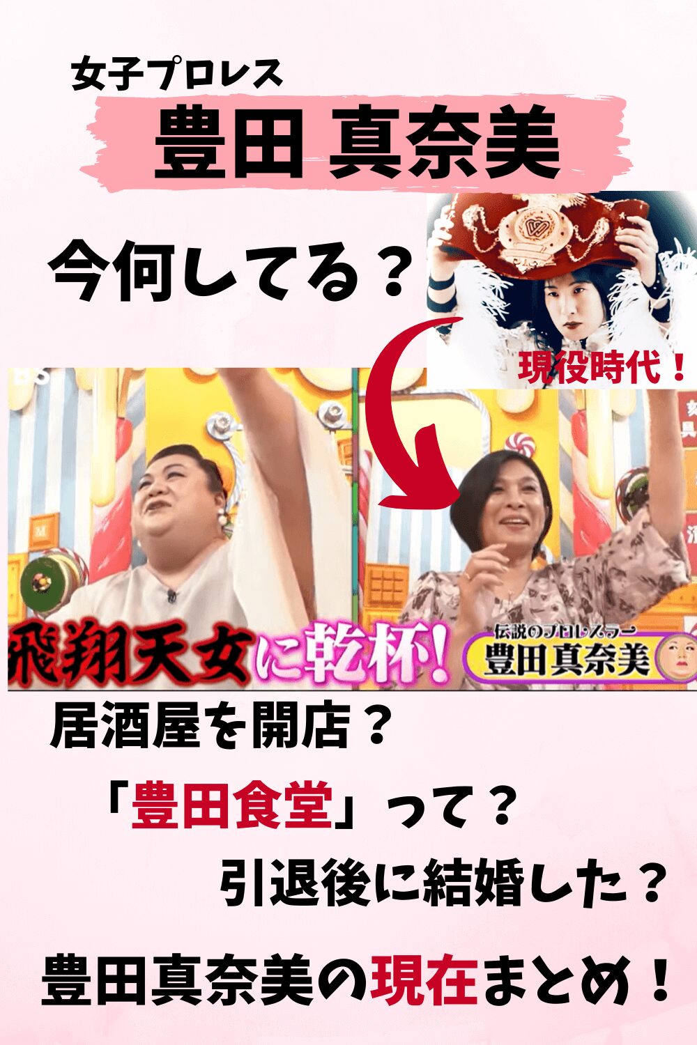 豊田真奈美,マツコの知らない世界,女子プロレス,現在,今何してる,仕事,年収,結婚,ケガ,引退理由,父,居酒屋,収入源,年収,店,豊田食堂