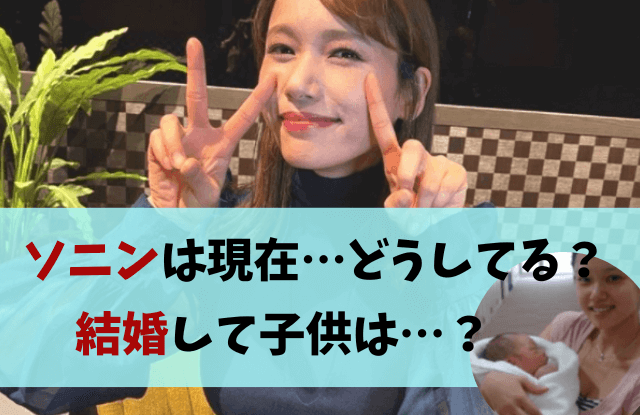 ソニン,現在,結婚,子ども,子供,インスタ,後藤祐樹,ユウキ,筋肉,ヴィーガン,国籍,画像,旦那,夫,結婚相手,ミュージカル,消えた理由